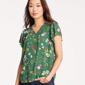 NWT Ann Taylor floral blouse